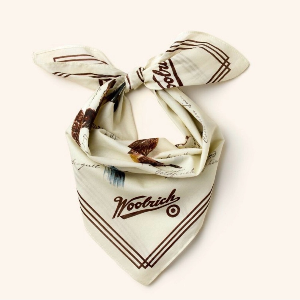 Woolrich x Target Cream Bird Motif Bandana - Picture 3 of 8
